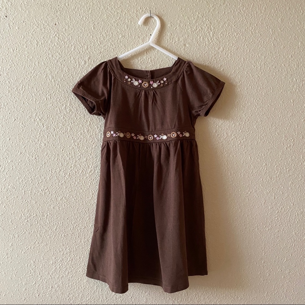 ❤️Gap Girl 3T Brown Dress Set with Bottoms